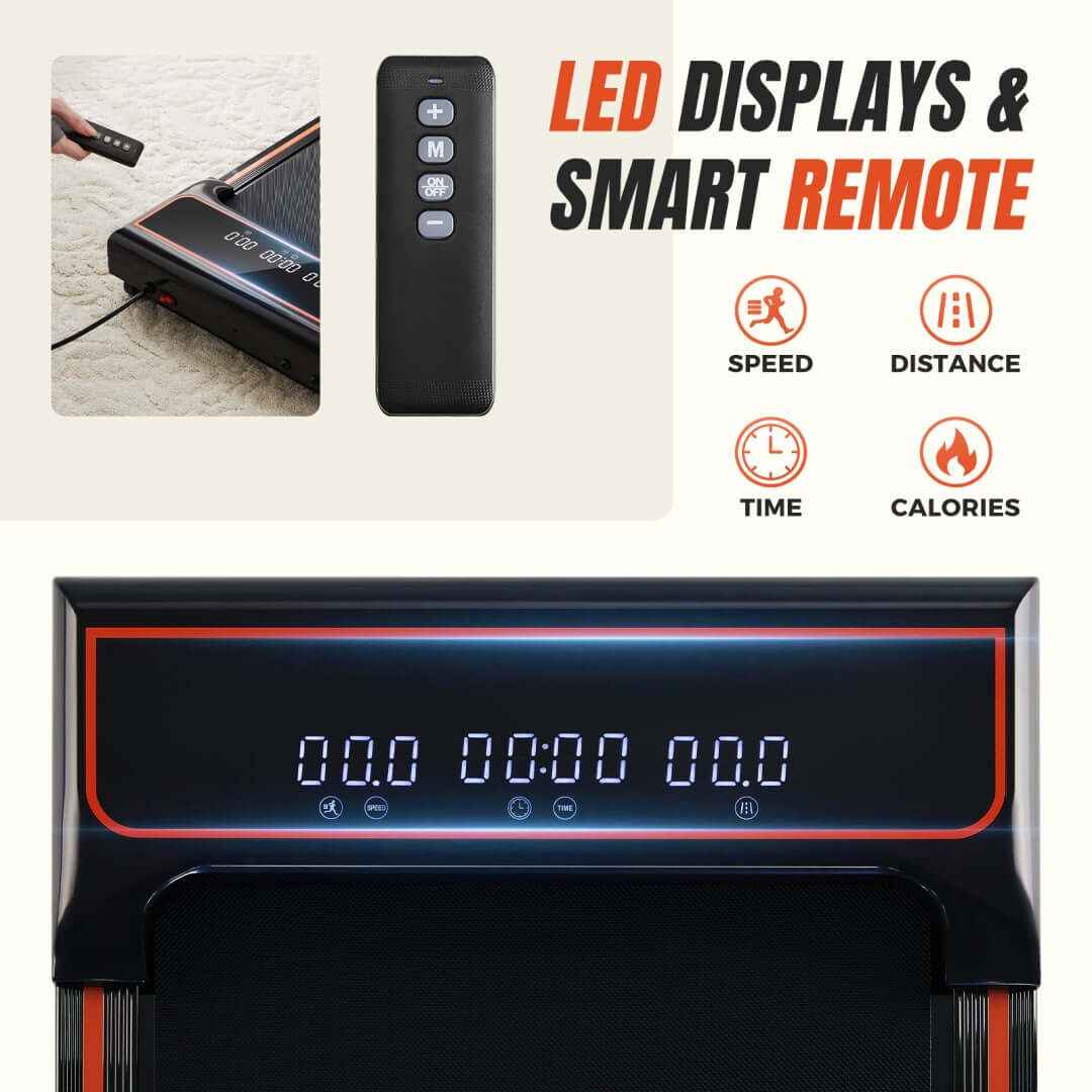 Compact Walking Pad Treadmill – Quiet, Portable Under-Desk Treadmill