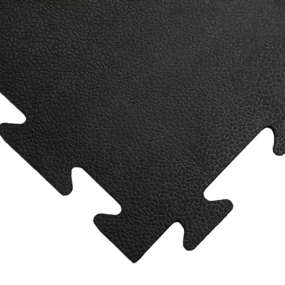 Interlocking Rubber Gym Tiles – 3/8" Thick, Non-Slip, Shock-Absorbing
