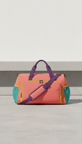 Coral Rush Gym Bag With Shoe Compartment