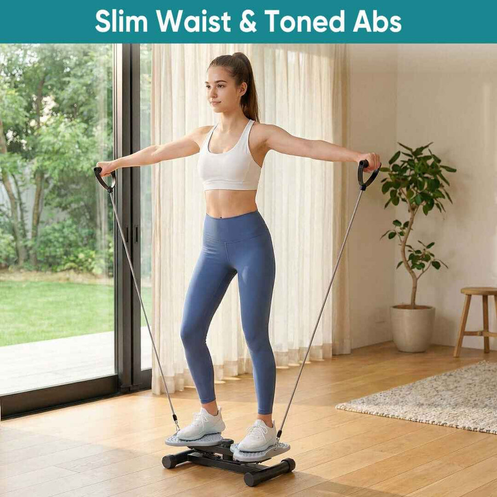 Waist and Abdomen Rotation Machine –Core trainer Dual Resistance Bands