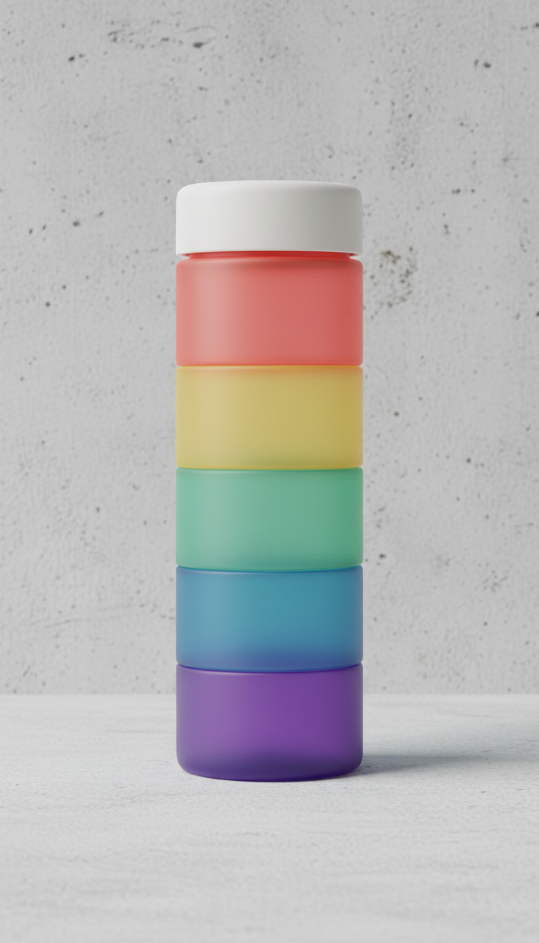 Sun Pop Water Bottle With Flip Straw
