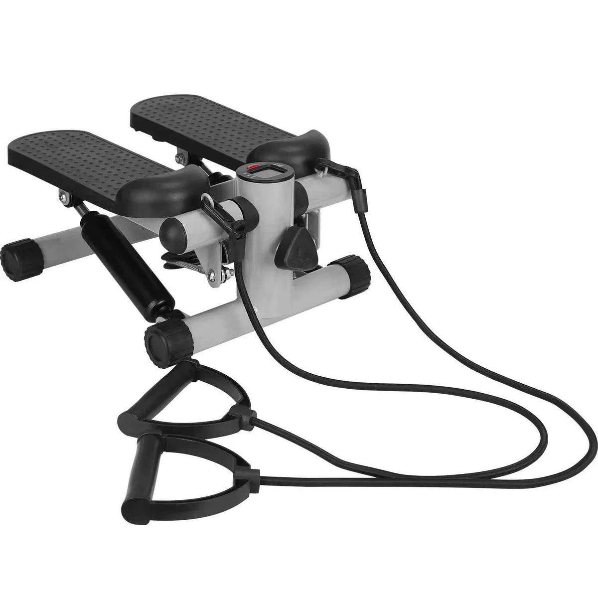 Mini Stair Stepper with Resistance Bands – LCD Monitor, Quiet, 330 lb