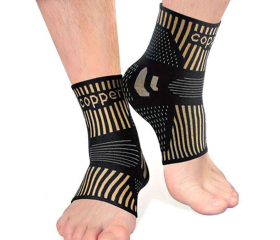Copper Ankle Support Sleeves – Unisex Compression (1 Pair)