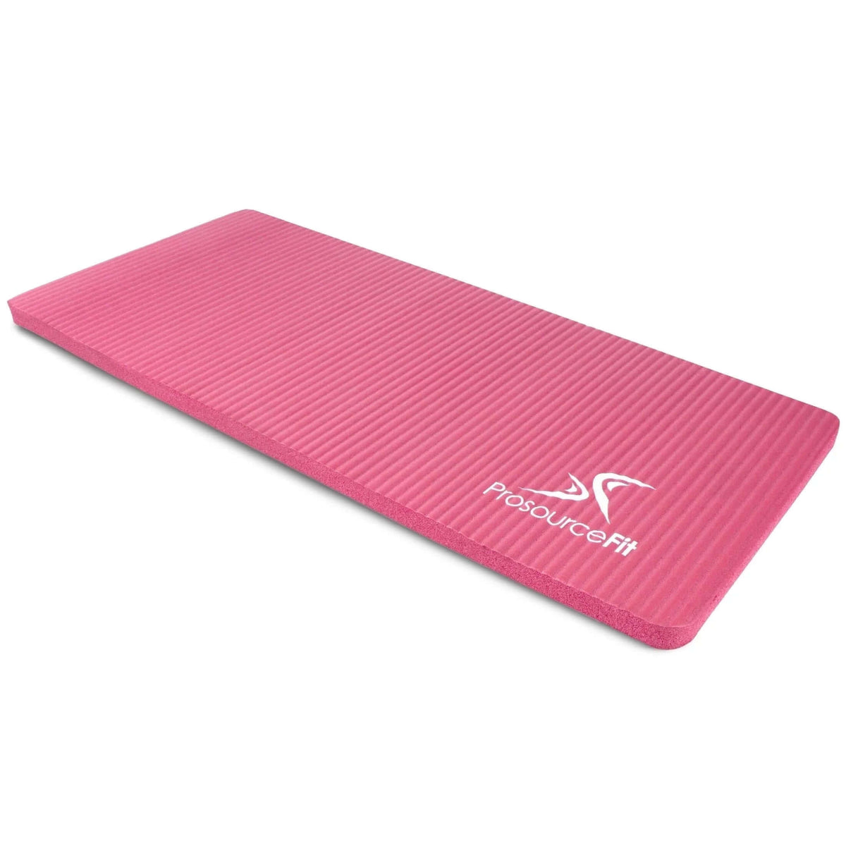 High-density yoga knee pad in bright blue with non-slip texture and logo, perfect for joint protection during yoga.