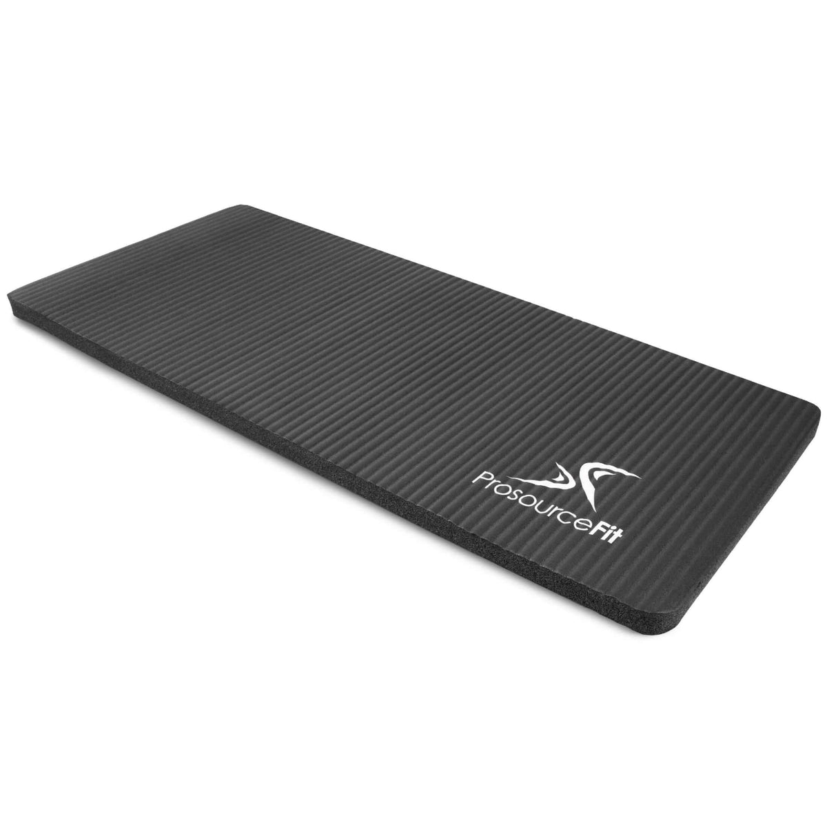 High-density yoga knee pad in bright blue with non-slip texture and logo, perfect for joint protection during yoga.