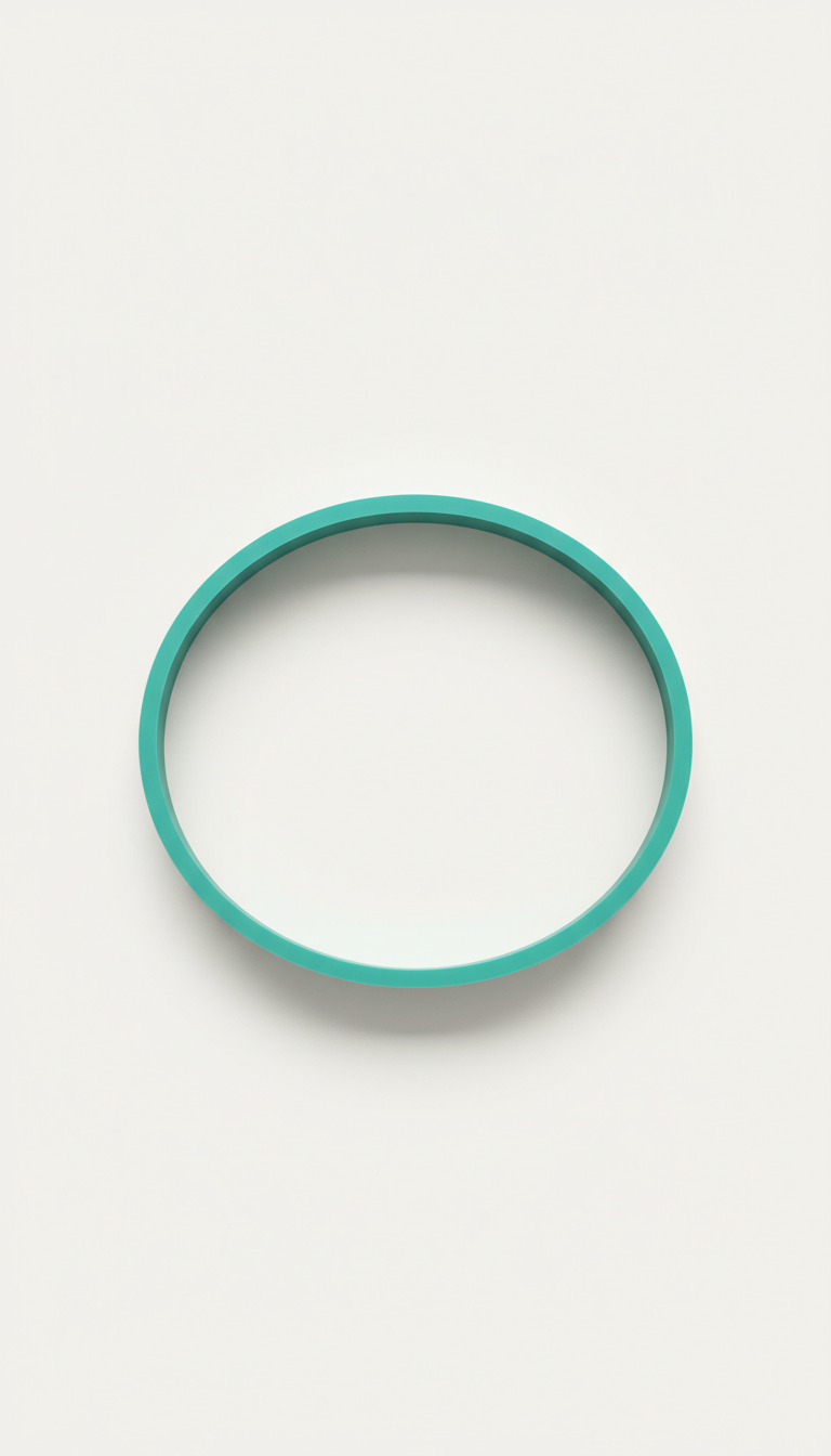 Teal Resistance Band With Non-Slip Grip