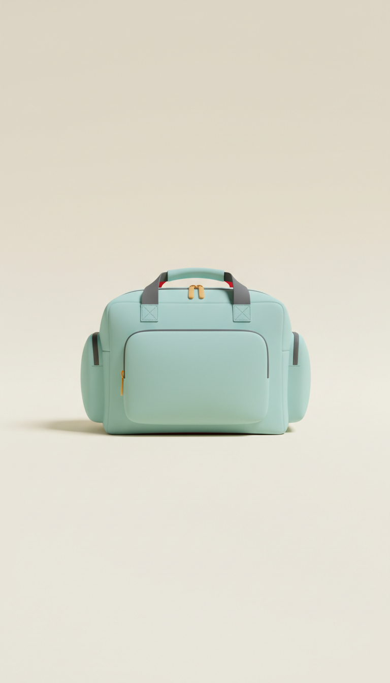 Minimalist Gym Bag Cool Mint