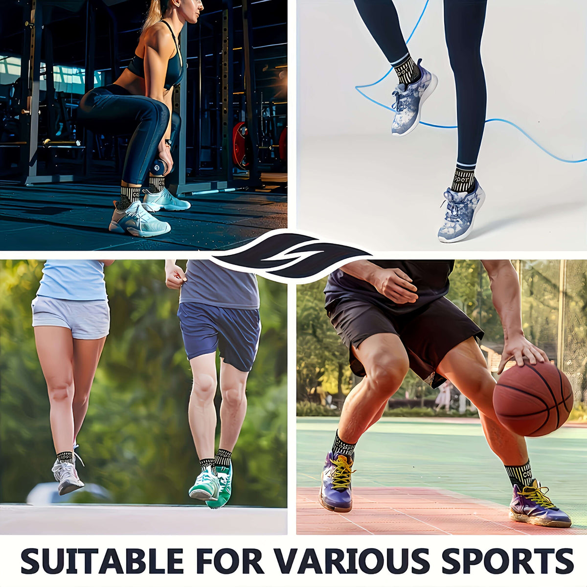 Copper ankle support sleeves providing professional protection and support for active lifestyles.