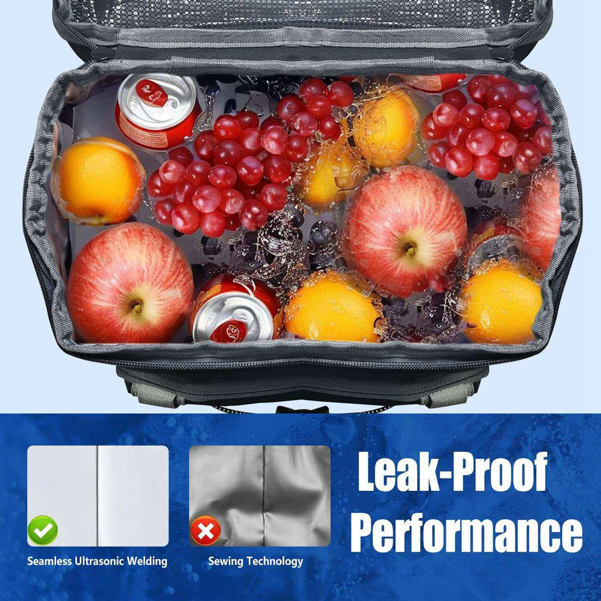 25L insulated cooler backpack Leakproof,36-Can,4-5 Hour Cold Retention