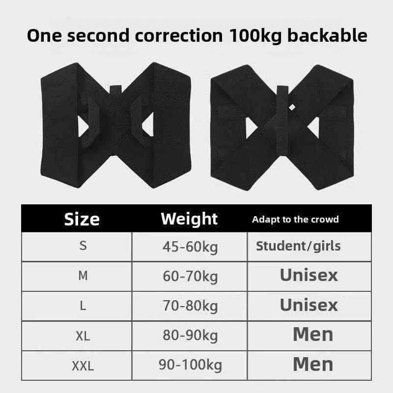 Adjustable Posture Corrector Straps –Weight Training Back Straightener