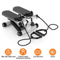 Mini Stair Stepper with Resistance Bands – LCD Monitor, Quiet, (Grey)