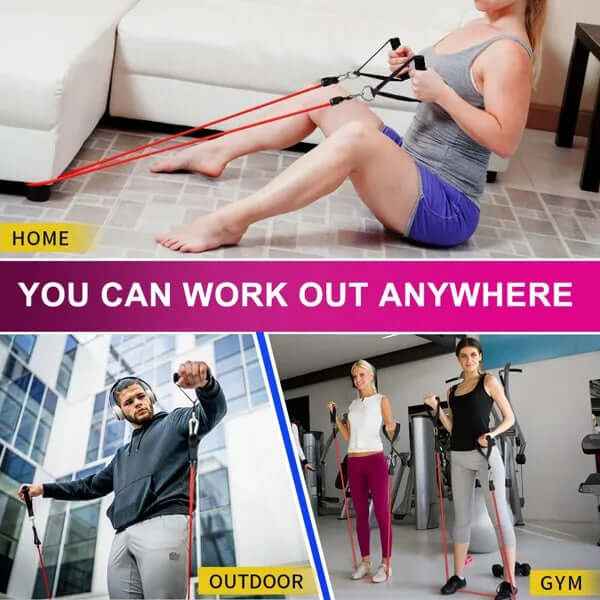 5-Piece Resistance Band Set –Exercise Bands for Strength Training,Yoga