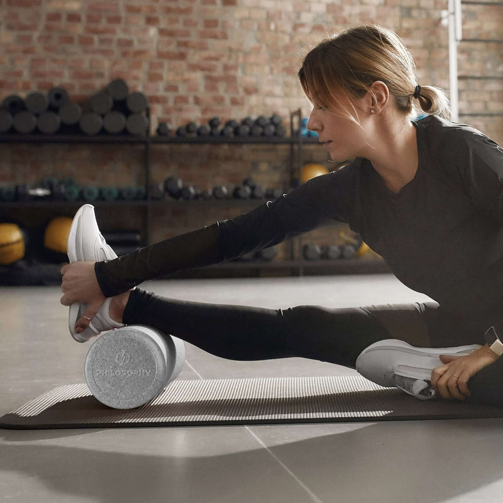 High-density foam roller for muscle recovery designed for self-massage and myofascial release.
