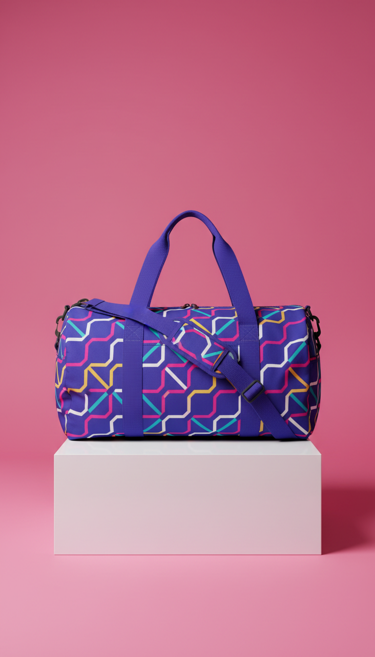 Vivid Indigo Gym Bag