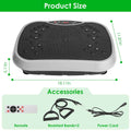 Vibration Exercise Machine with Resistance Bands & Remote Control