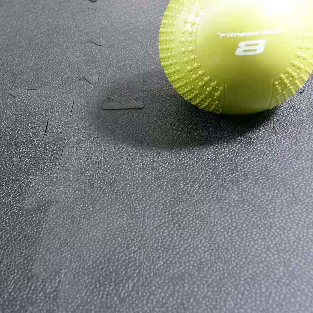 Interlocking Rubber Gym Tiles – 3/8" Thick, Non-Slip, Shock-Absorbing