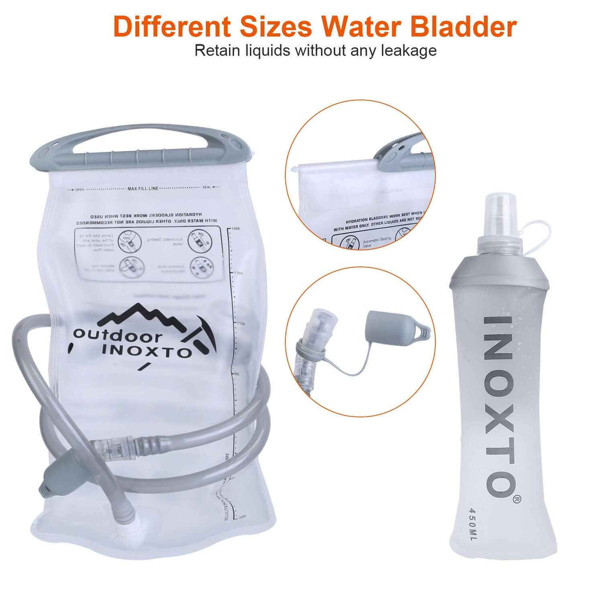 Running Hydration Vest with Water Bladder –5L Storage, Reflective Trim
