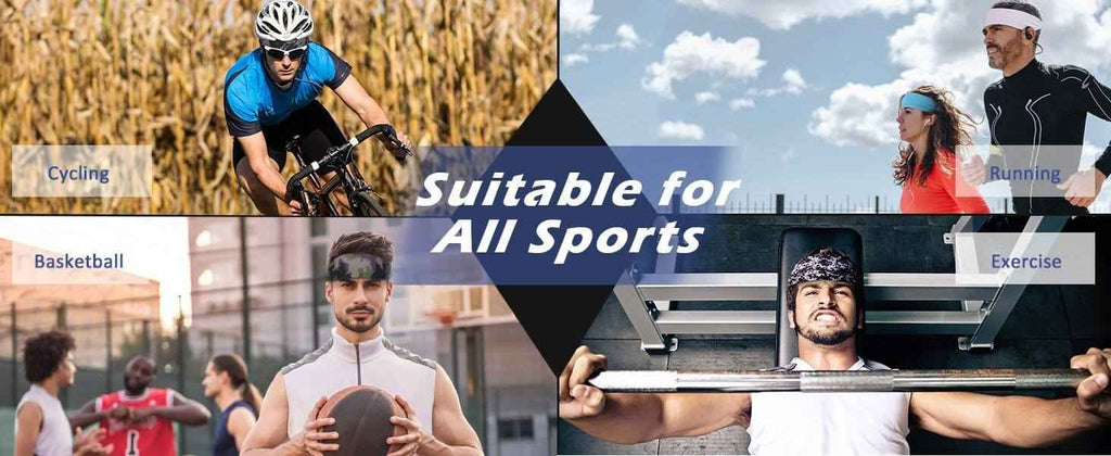 Non-Slip Workout Headbands 5-Piece – Sports Sweatbands