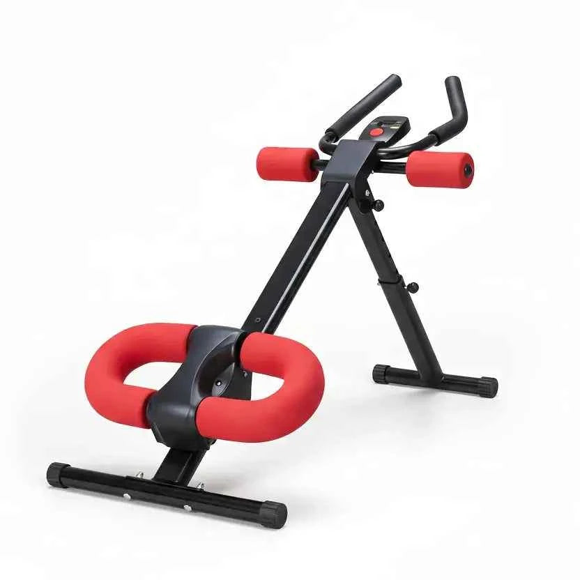 Adjustable Ab Machine Core Trainer –2 Incline Levels, 5 Heights,440 lb