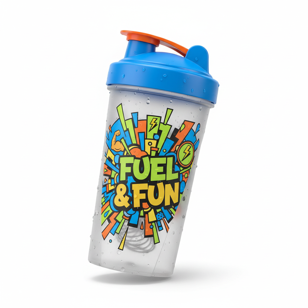 Sweat Squad protein shaker bottle